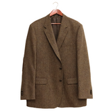 Brown & Olive / Blue Melange Herringbone Sport Coat