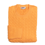 Coral Cable Crewneck Sweater