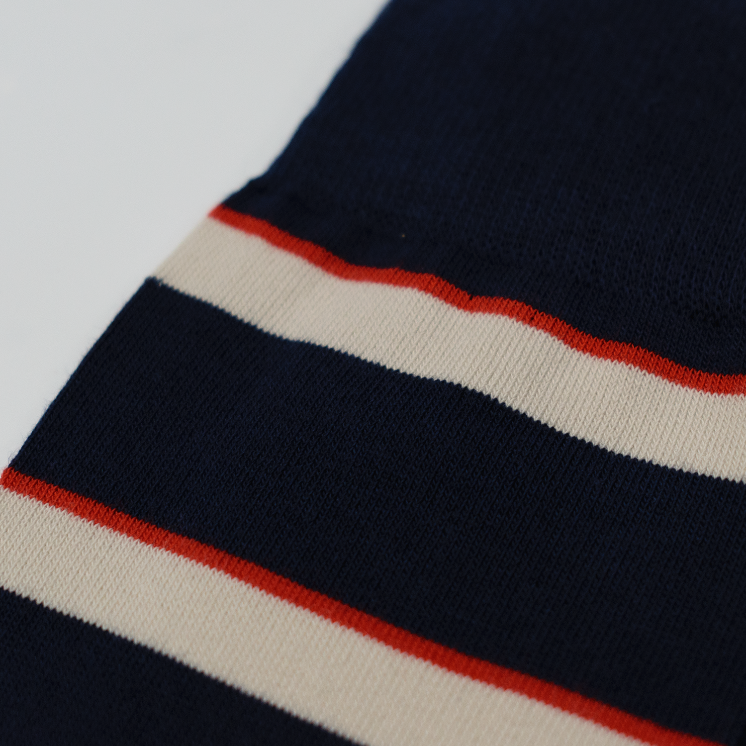 Navy / White / Red Lightweight Cotton Regimental Socks - Army Air Corps