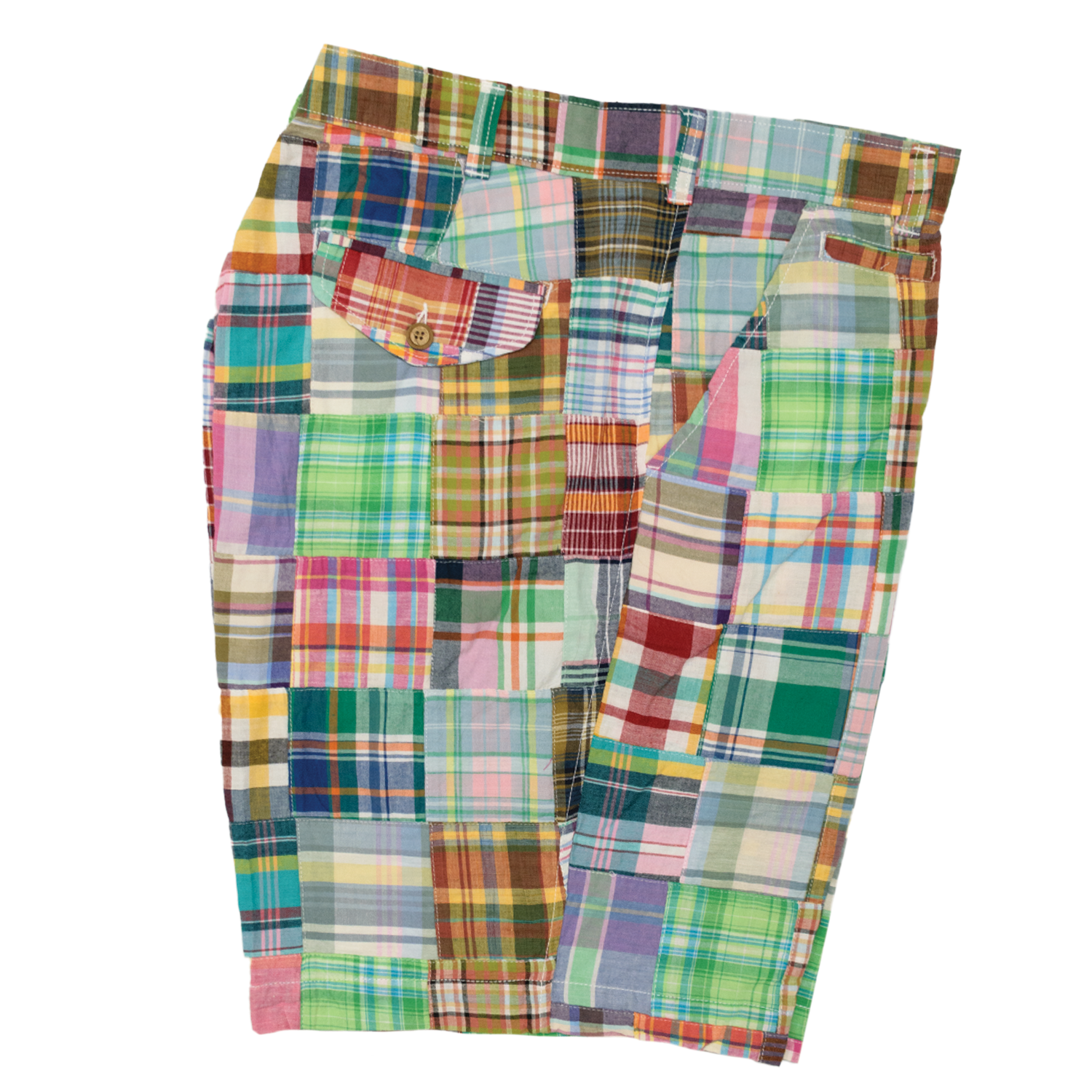 Green Apple Featherweight Madras Shorts - Classic Fit