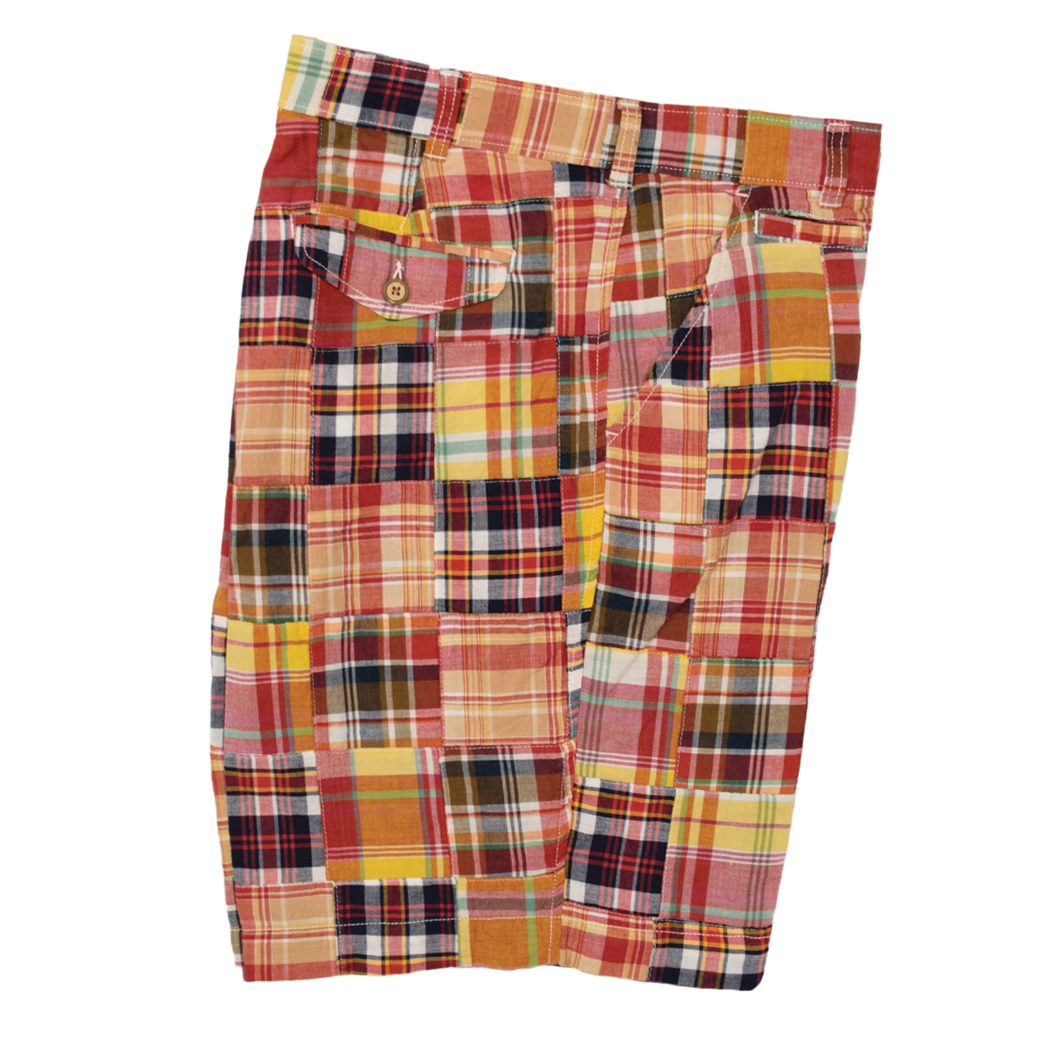 Mango Featherweight Madras Shorts - Classic Fit