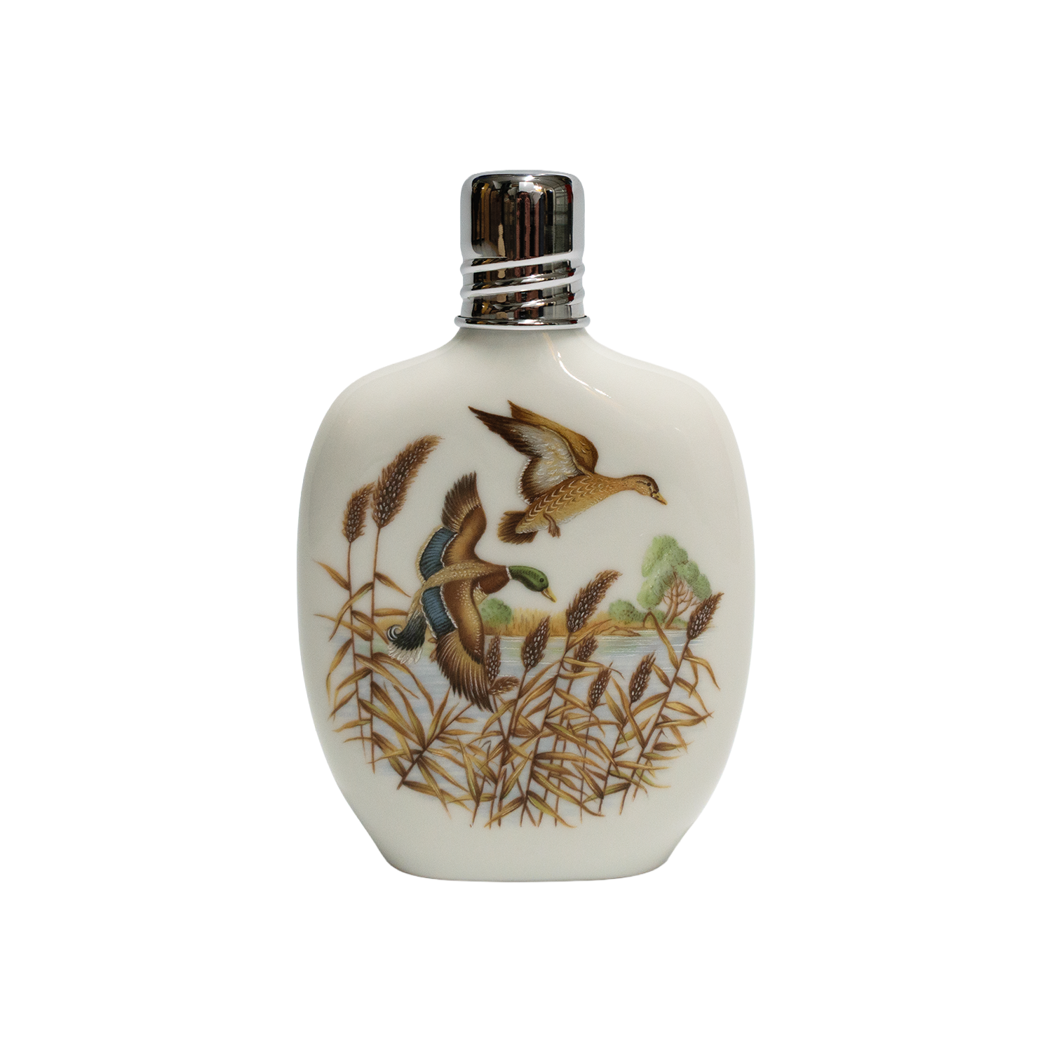 Porcelain Mallard Flask (1970s)