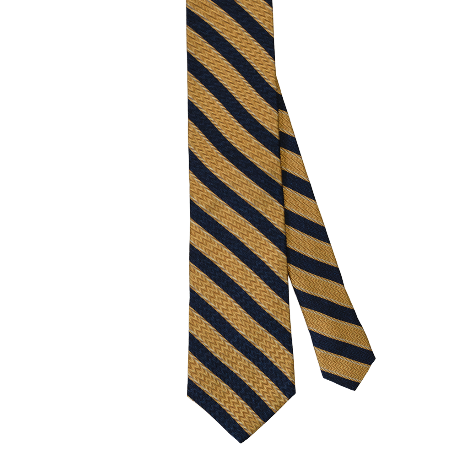 Gold Woven Stripe Tie