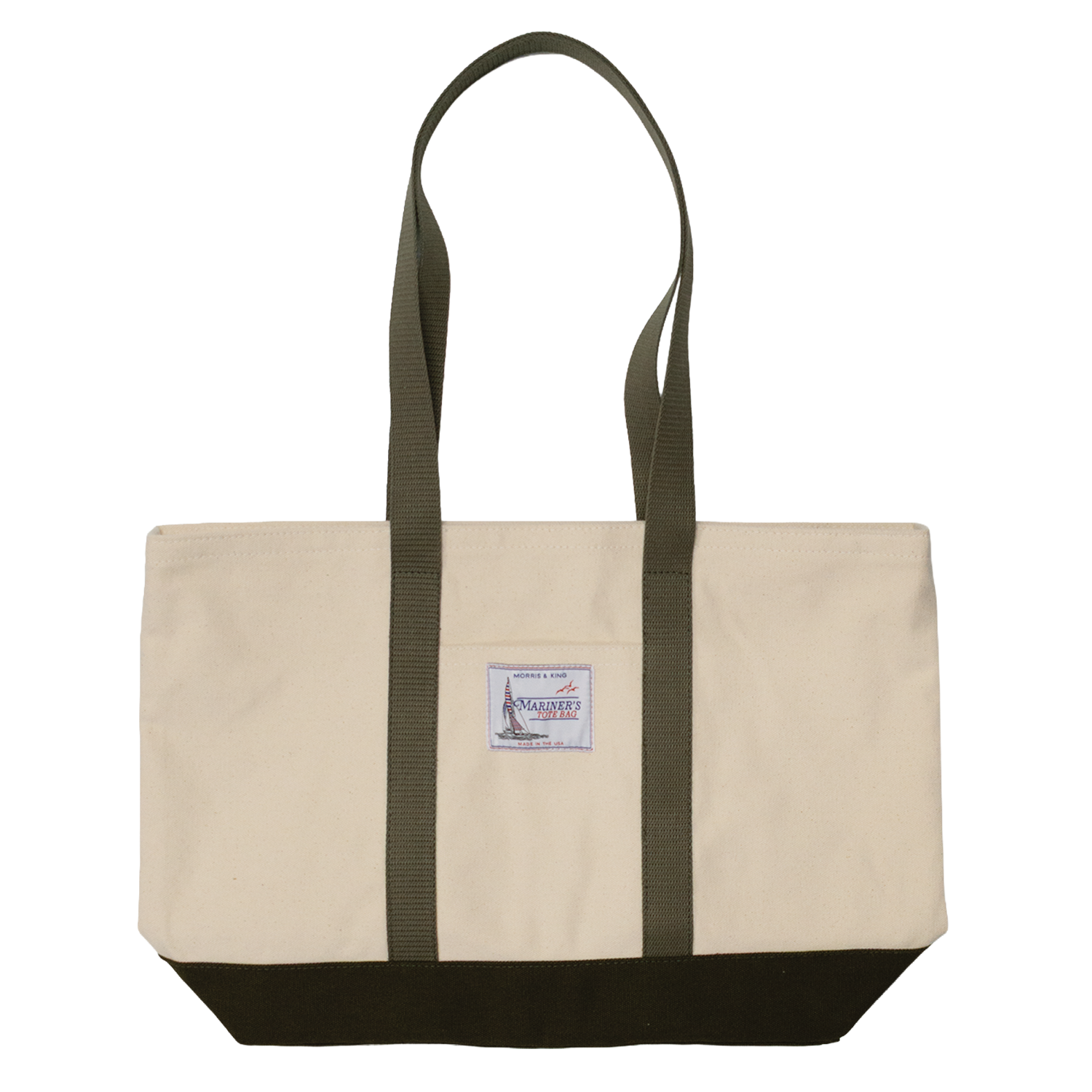 Natural / Olive Mariner's Tote Bag