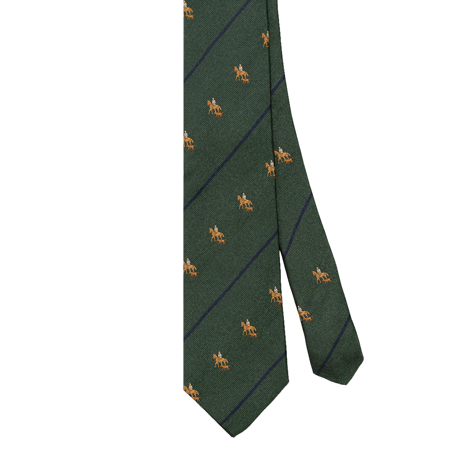 Green / Navy Horse & Hound Club Tie