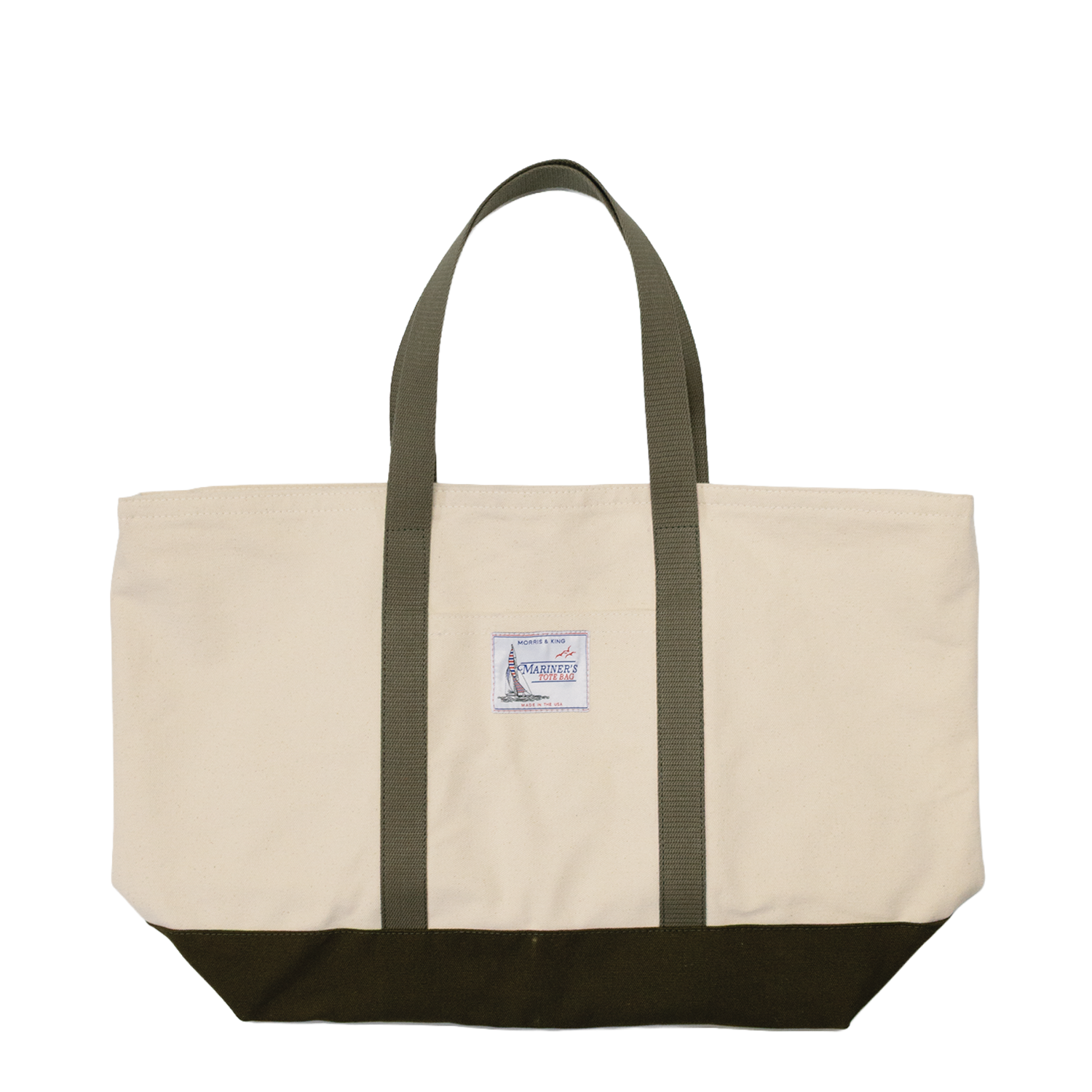 Natural / Olive Mariner's Tote Bag