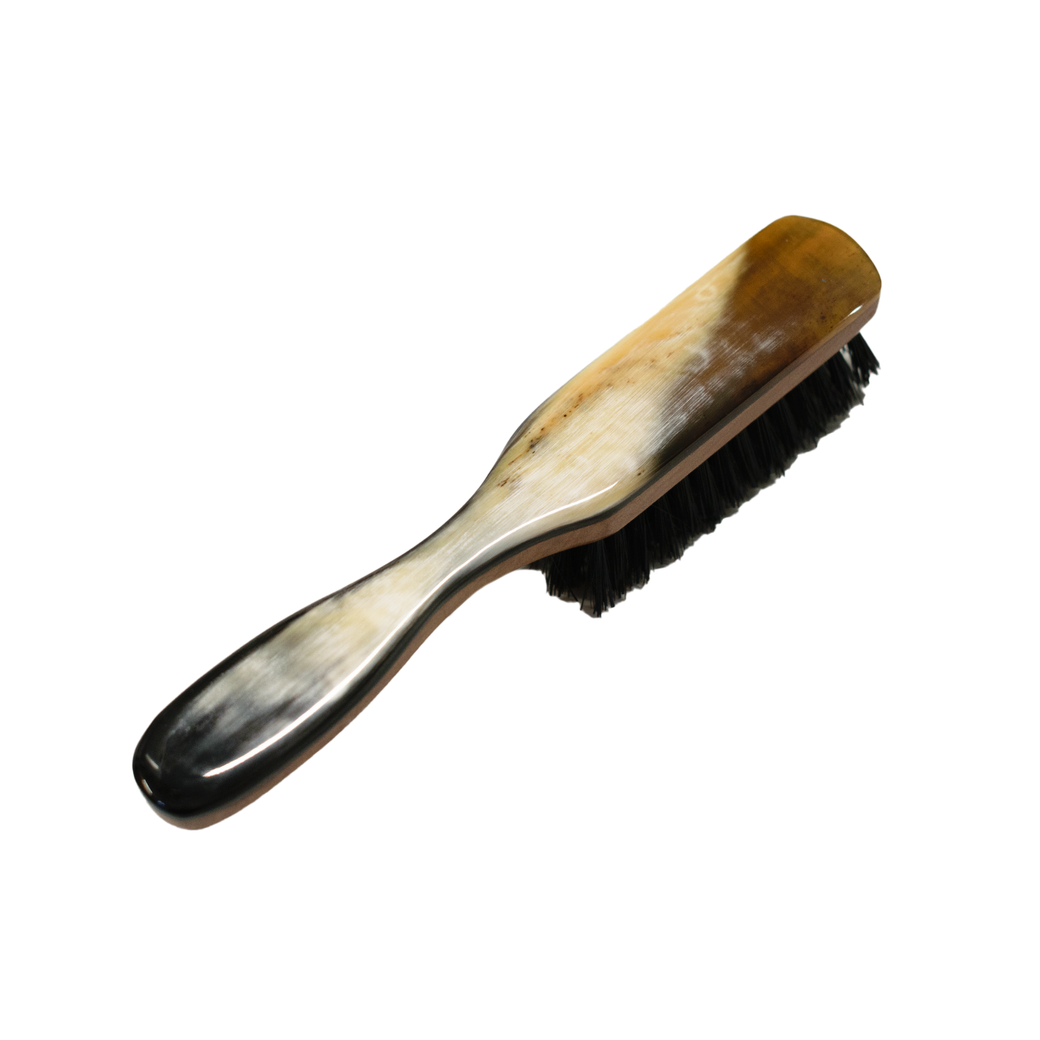 6" Pearwood & Horn Pocket Brush