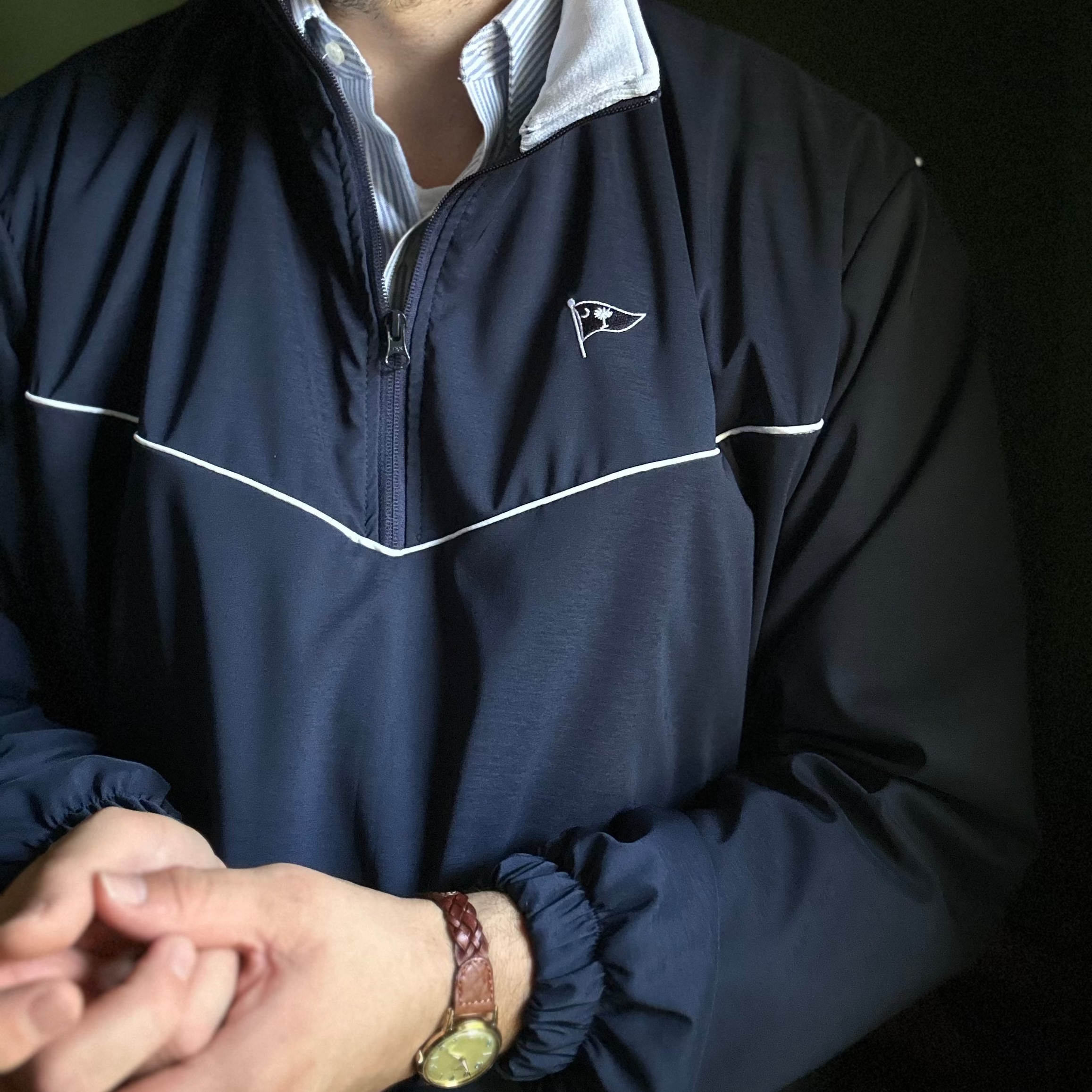 Navy Carolina Burgee Stevenson Jacket