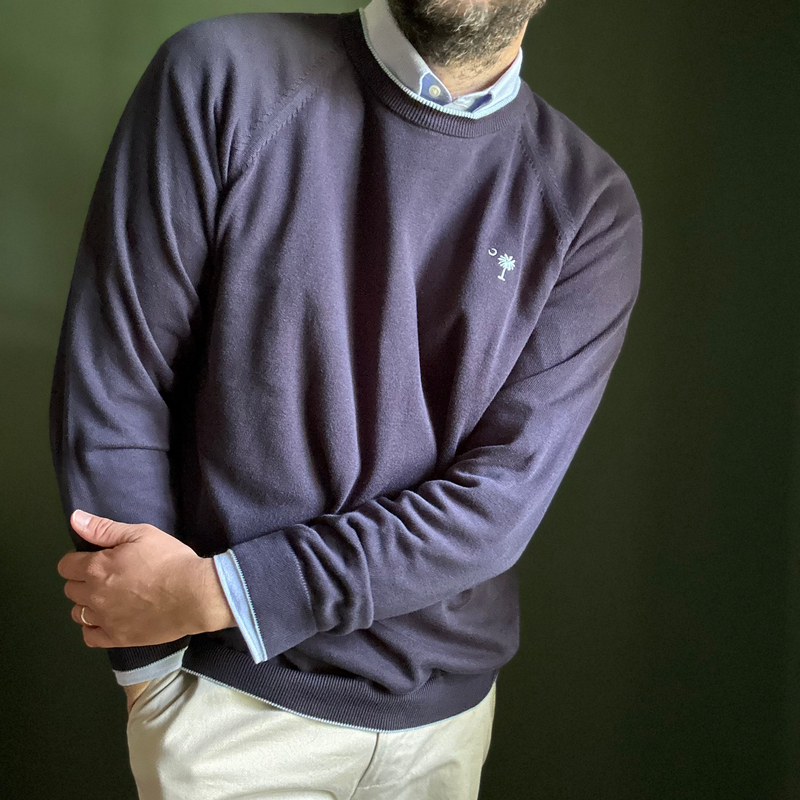 Stone Cotton Twill Trousers - Classic Fit