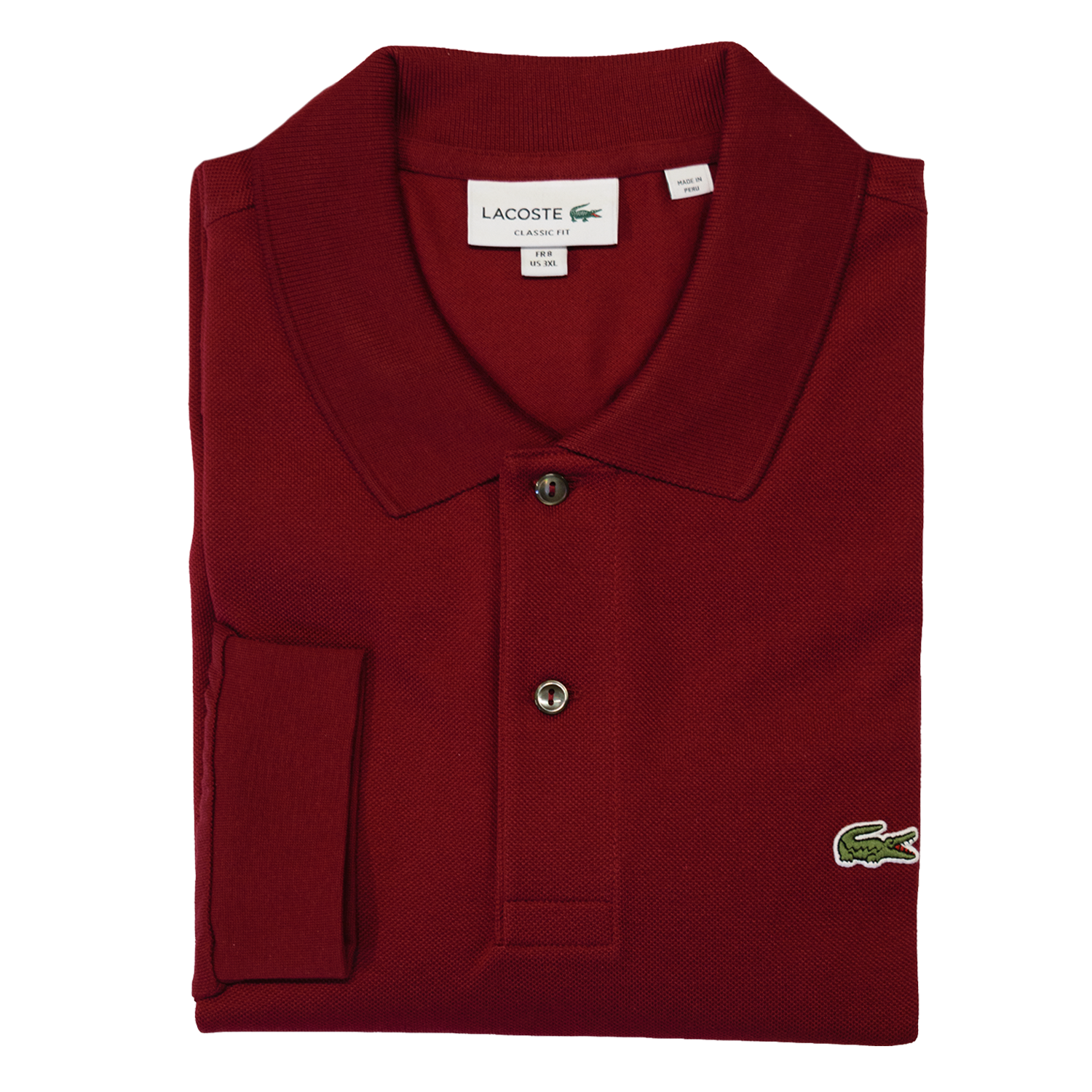 Bordeaux Original L.12.12 Long Sleeve Polo