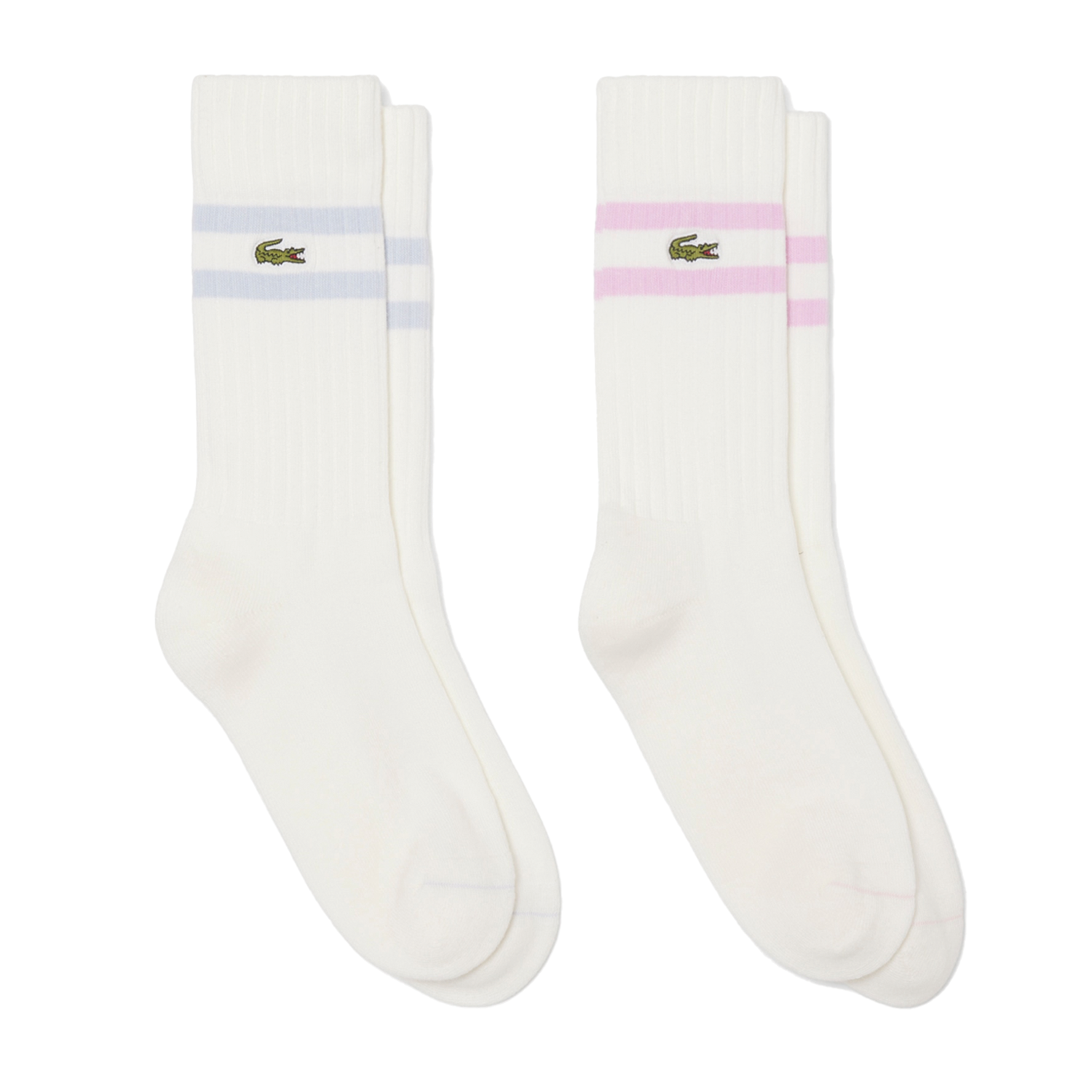 Bleu Clair / Rose Stripe Socks (2 Pack)
