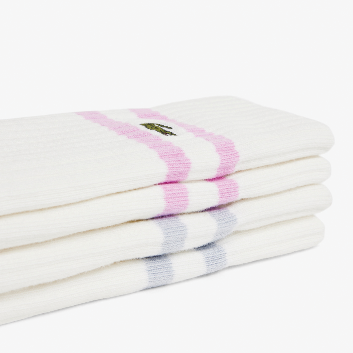 Bleu Clair / Rose Stripe Socks (2 Pack)