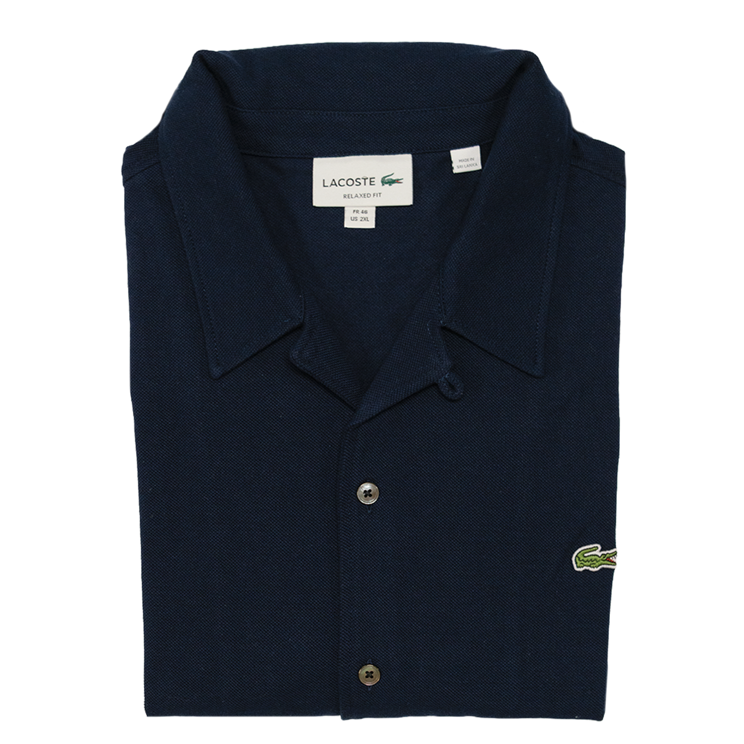Navy Relaxed Piqué Shirt