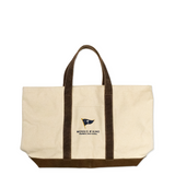 Leather Carolina Burgee Canvas Tote Bag
