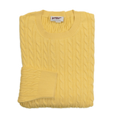 Lemon Cable Crewneck Sweater