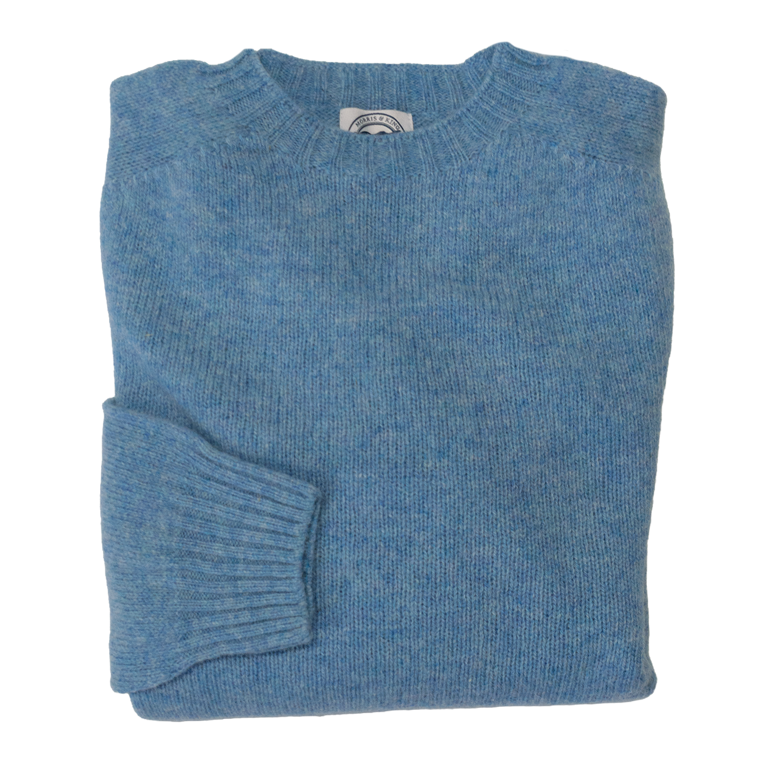 Loch Blue Scottish Shetland Wool Sweater