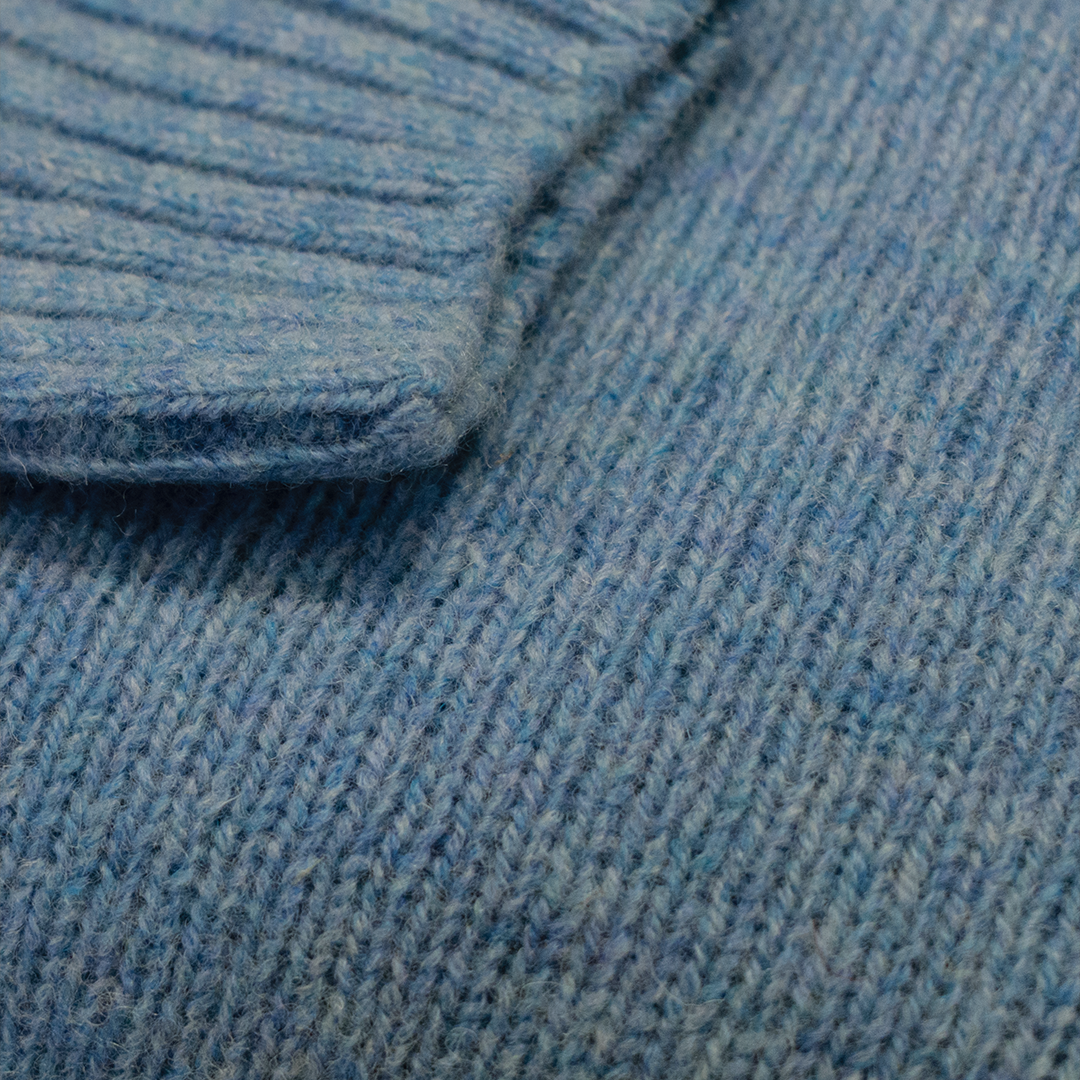 Loch Blue Scottish Shetland Wool Sweater