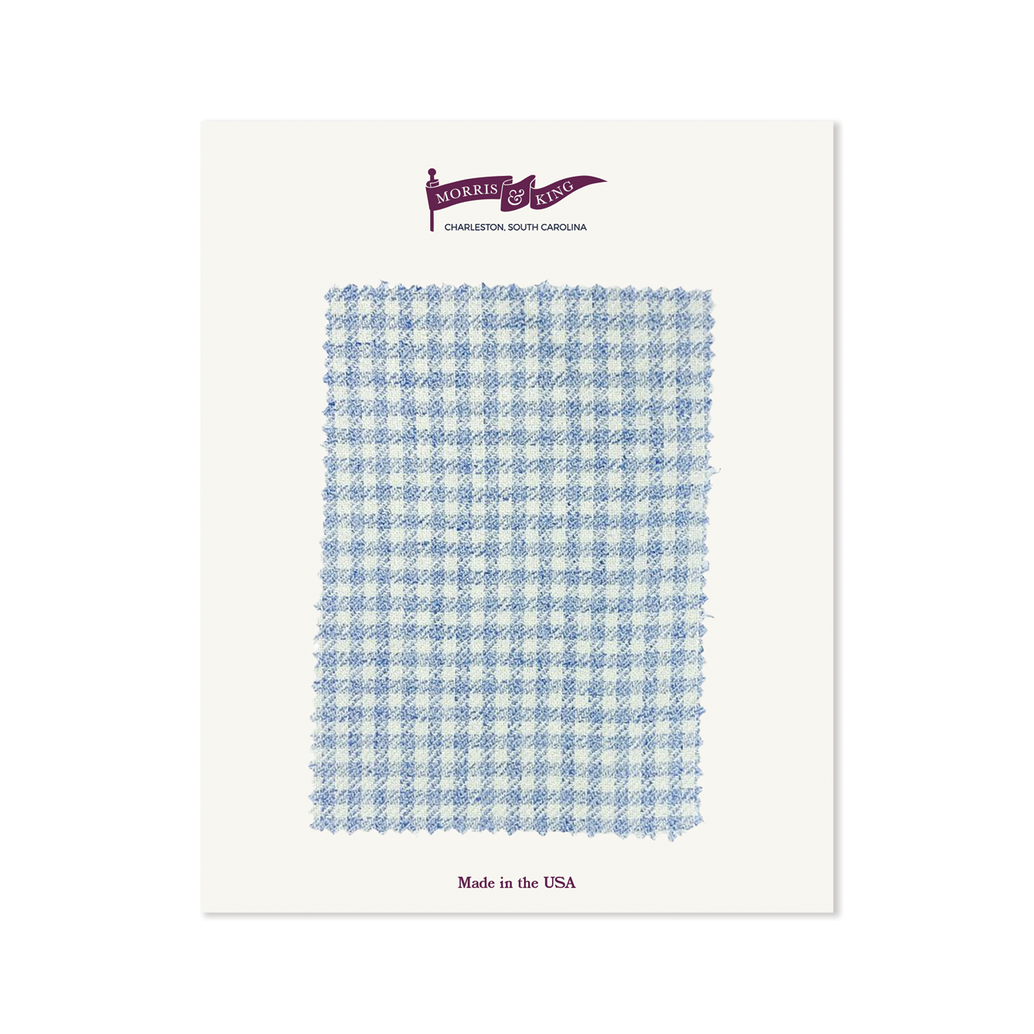 Light Blue Wool & Linen Check MTO Sport Coat