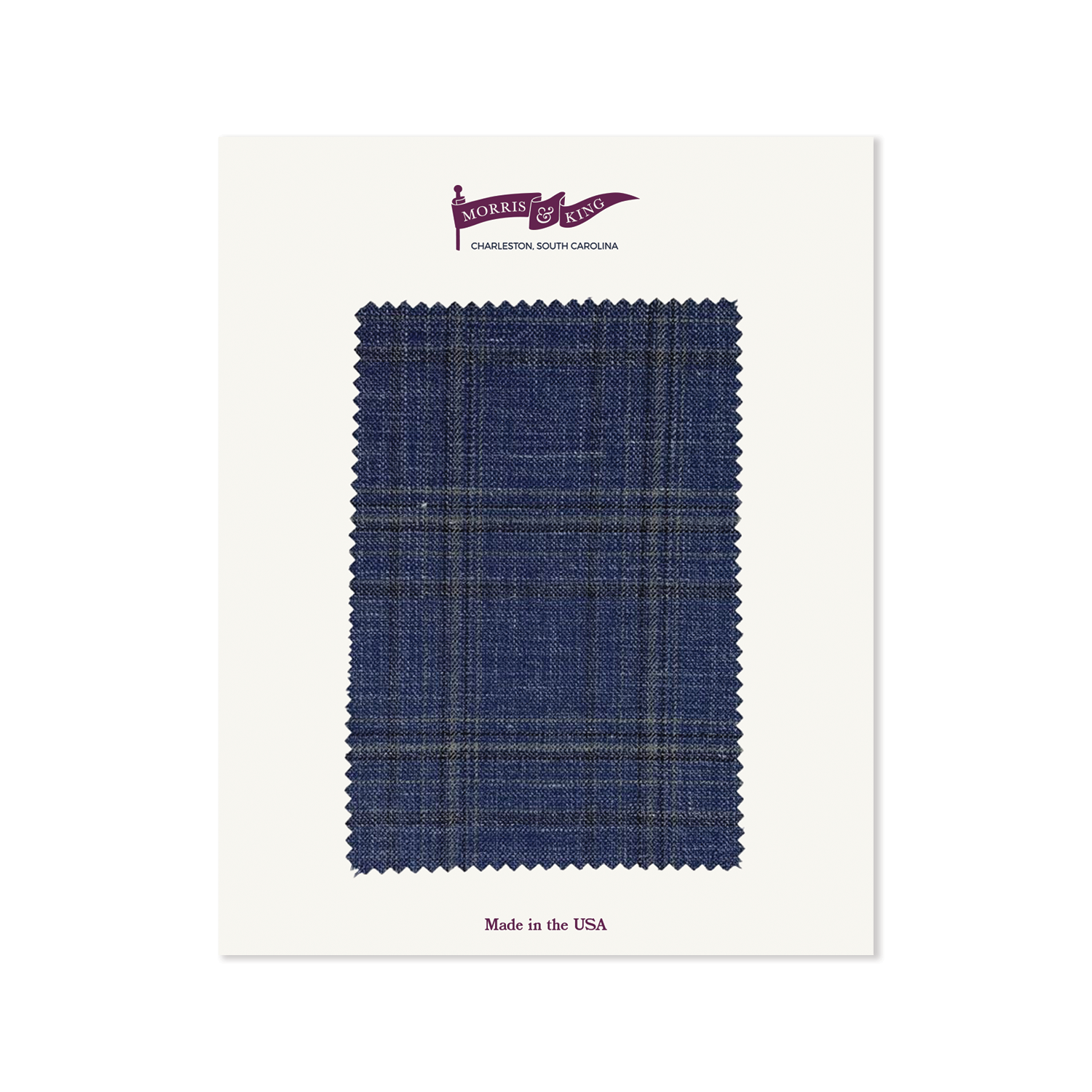 Navy & Brown Plaid Superfine Wool MTO Sport Coat