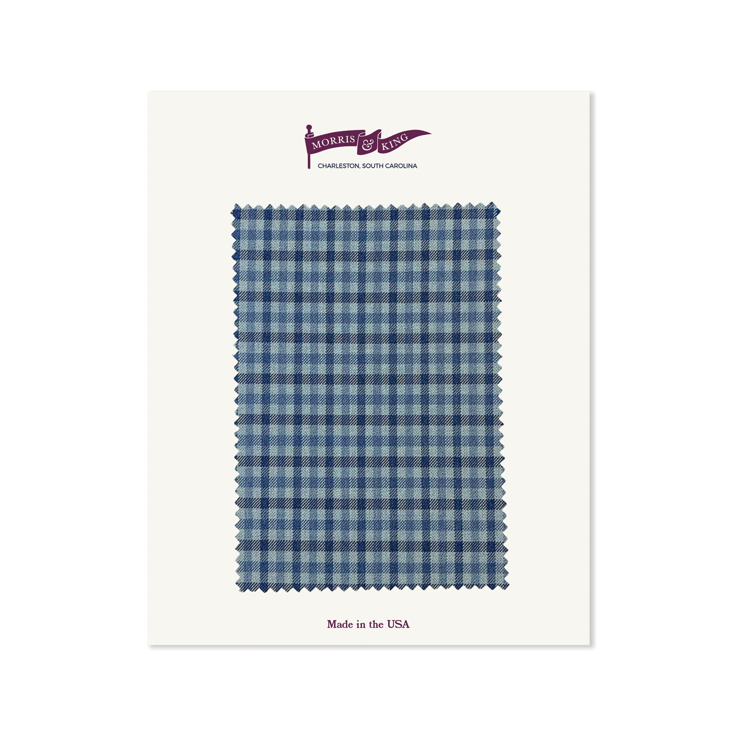 Navy & Blue Check Superfine Wool MTO Sport Coat