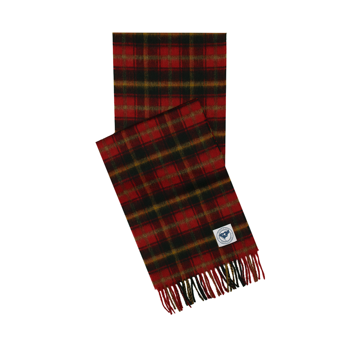 Dark Maple Merino Wool Scarf