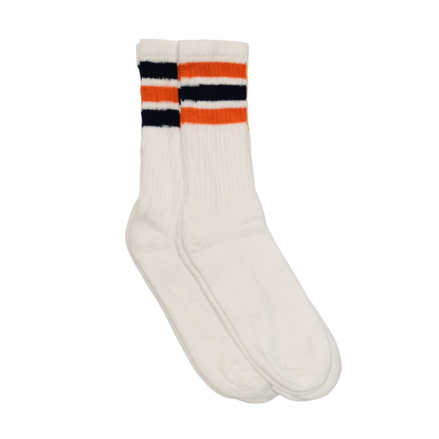 Midnight Blue / Orange Stripe Socks (2 Pack)