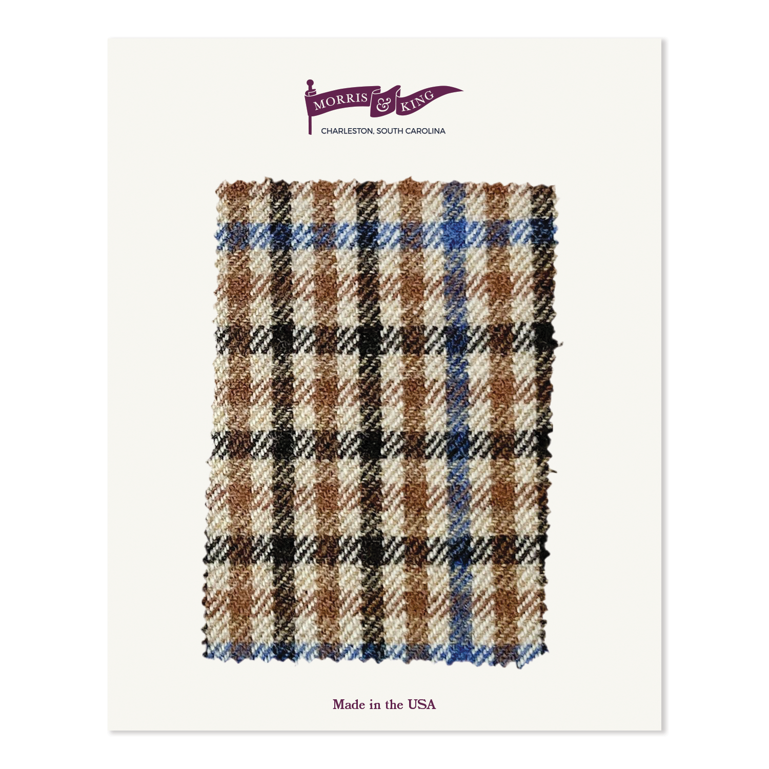 Brown & Blue Lambswool Check MTO Sport Coat