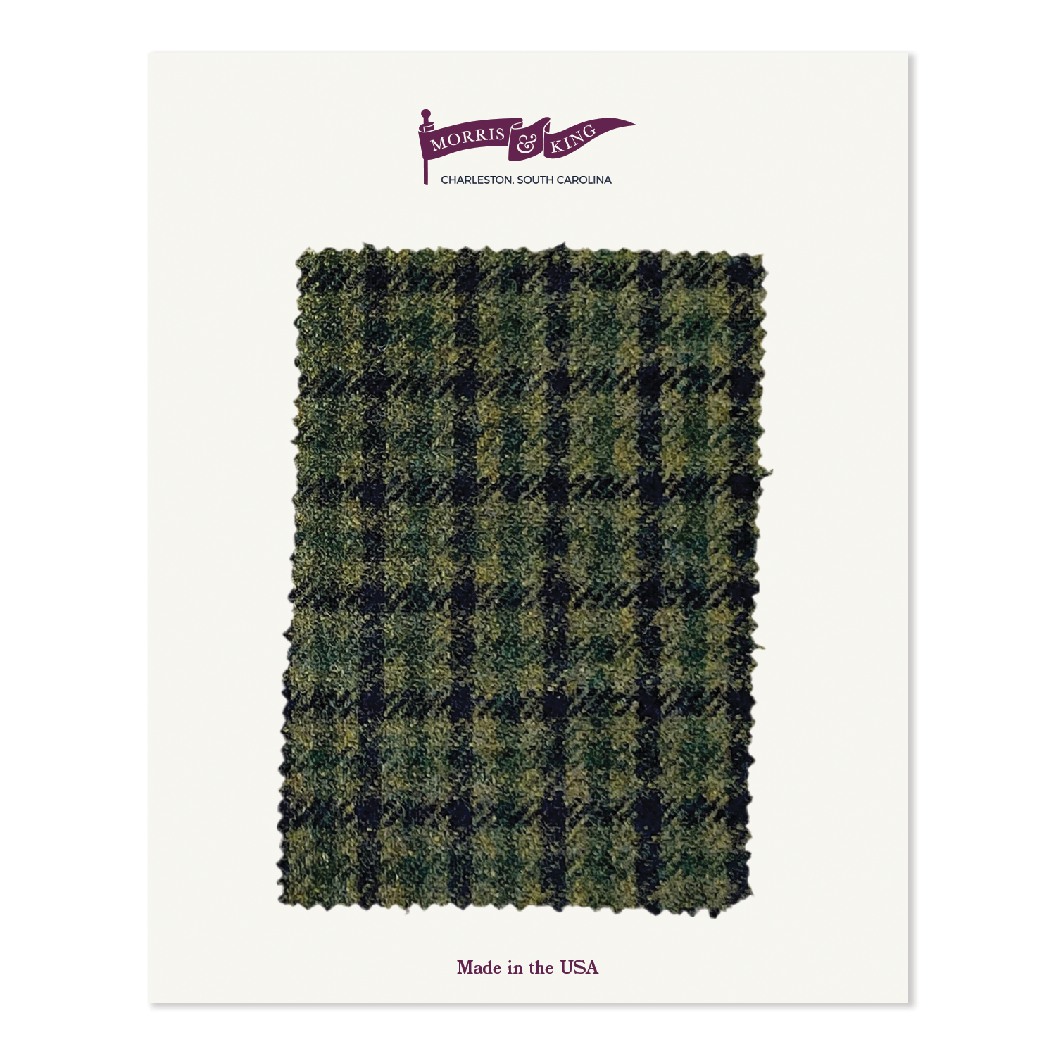 Olive, Navy, Green Lambswool Check MTO Sport Coat