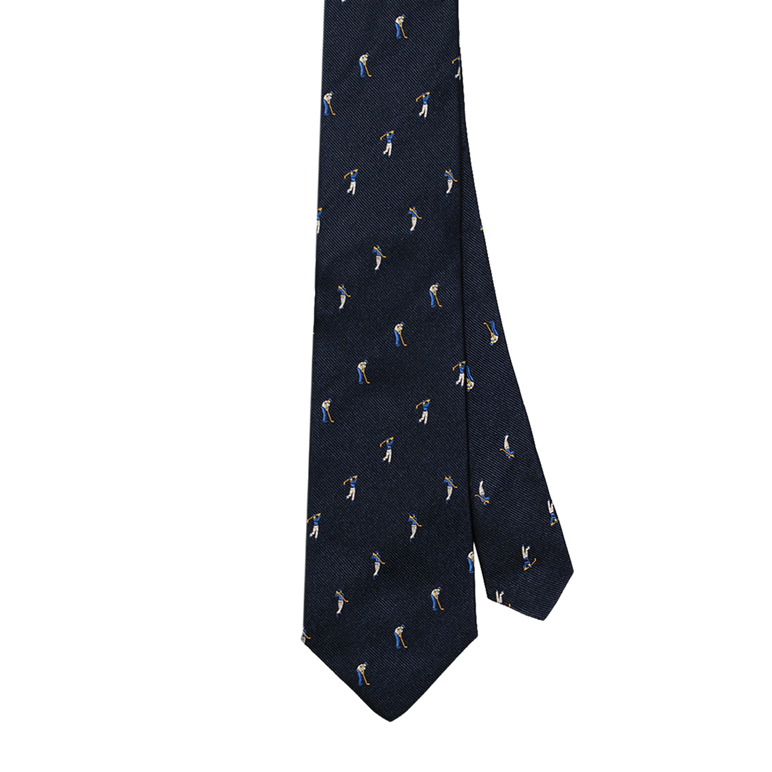 Navy Golfer Club Tie