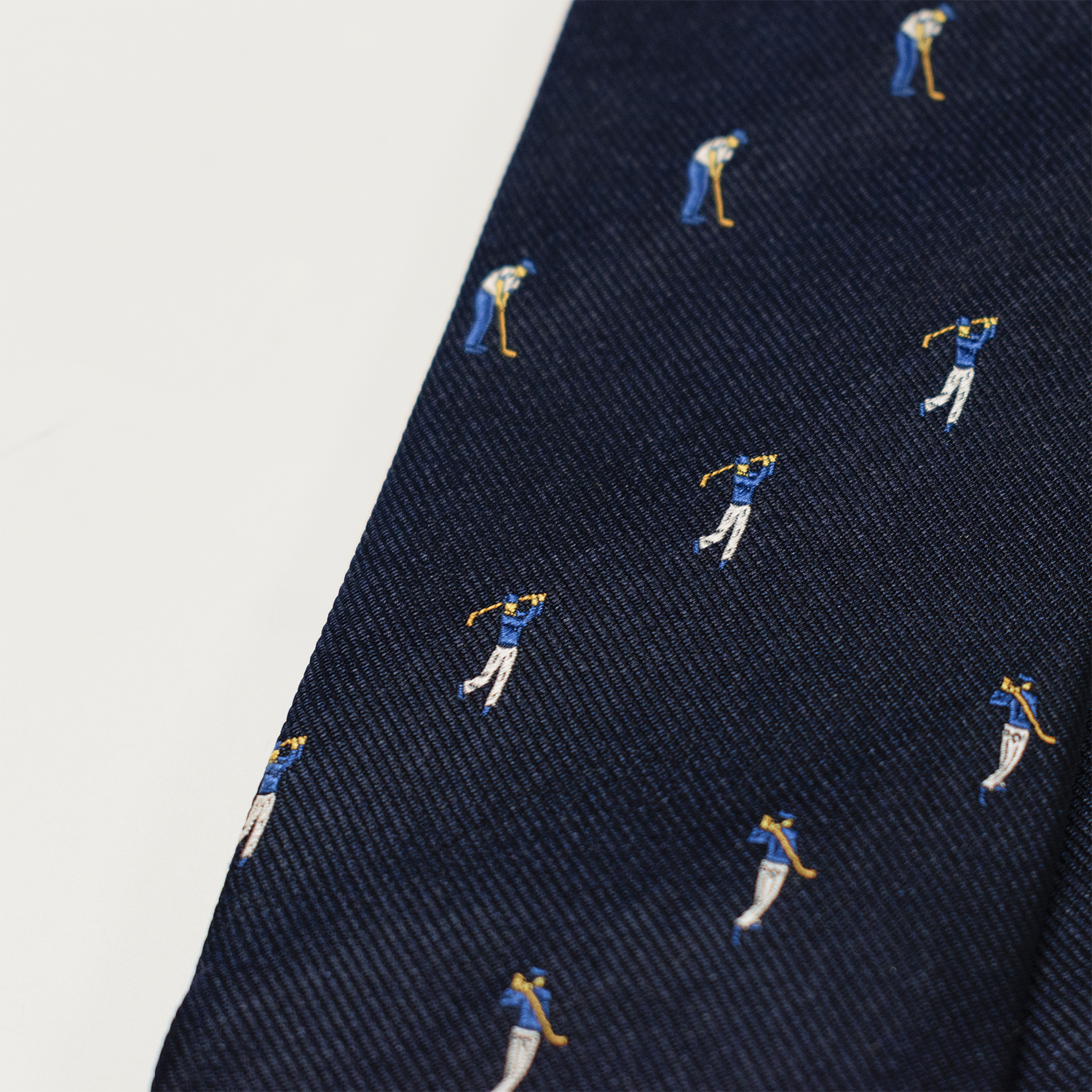 Navy Golfer Club Tie