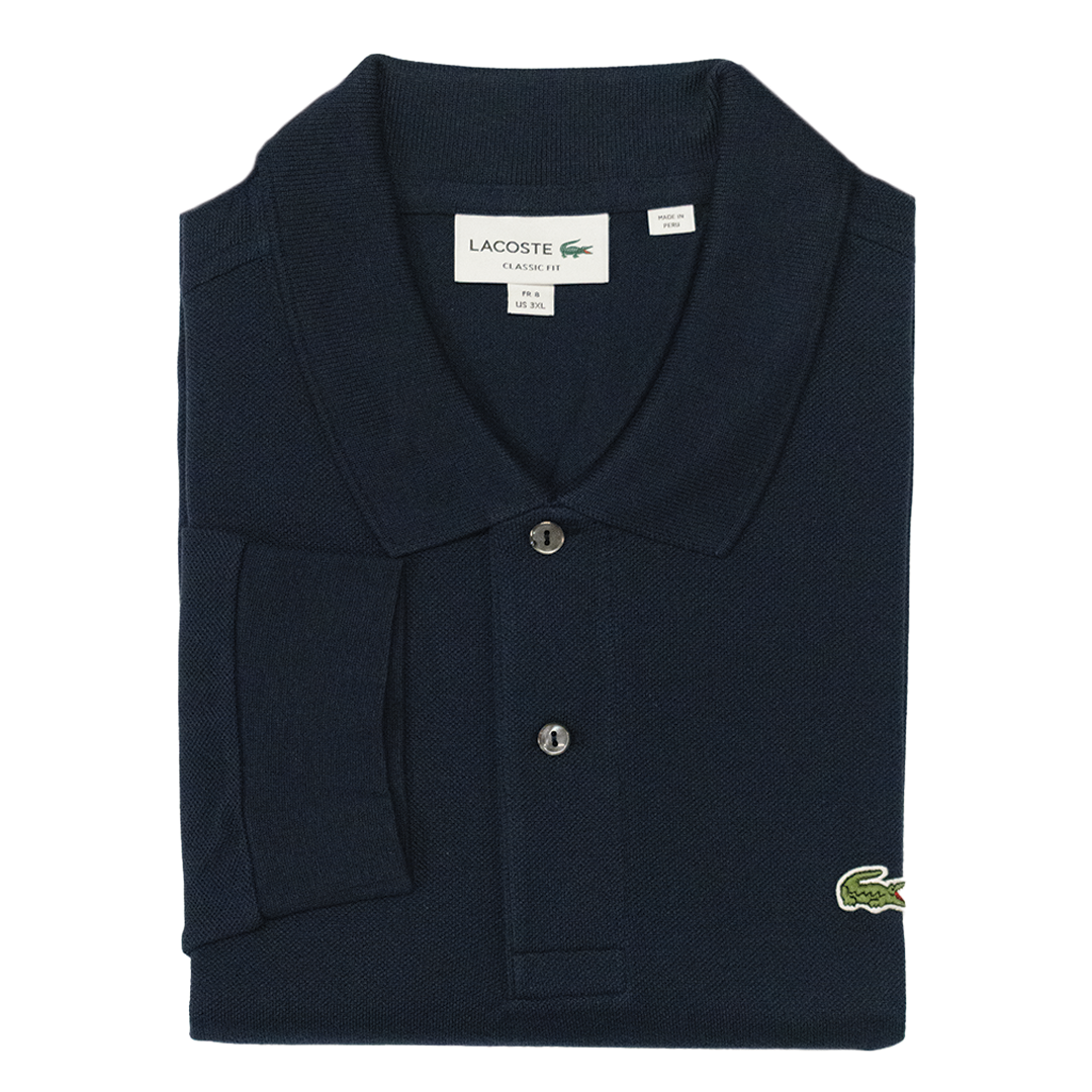 Navy Blue Original L.12.12 Long Sleeve Polo