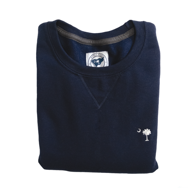 Dark Navy Palmetto & Crescent Crewneck