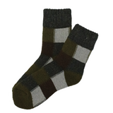 Olive Patchwork Socks