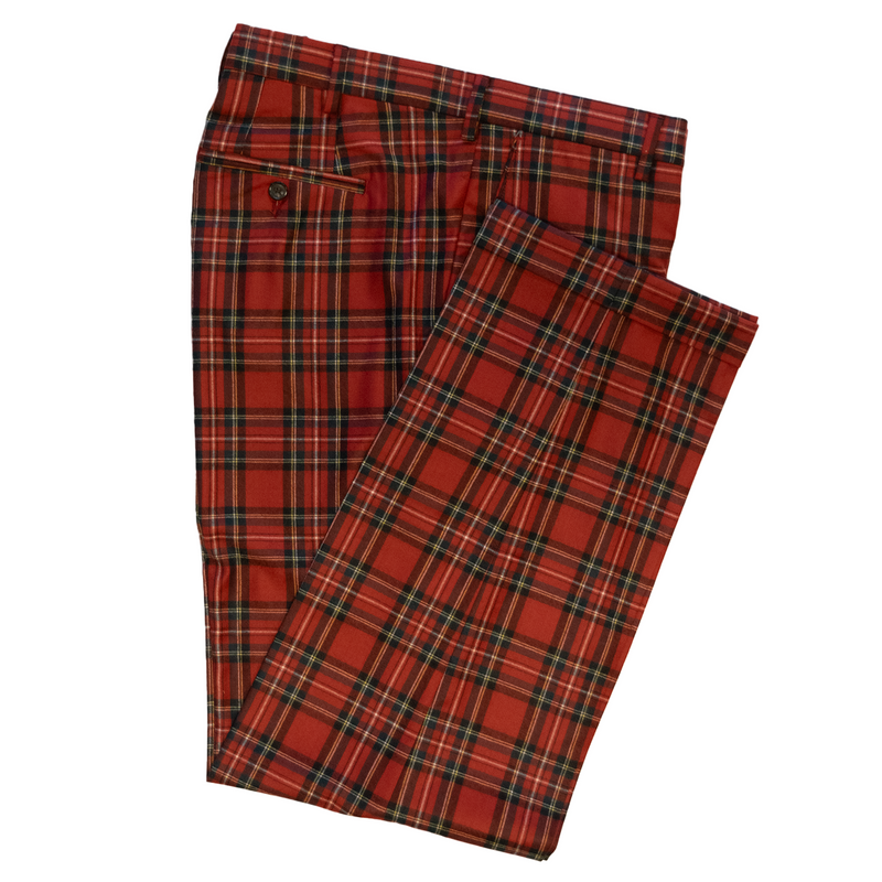 Royal Stewart Wool Trousers - Classic Fit