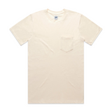 Ecru Combed Cotton Pocket T-Shirt
