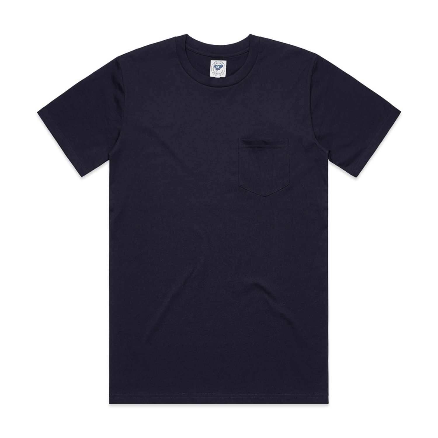 Dark Navy Combed Cotton Pocket T-Shirt