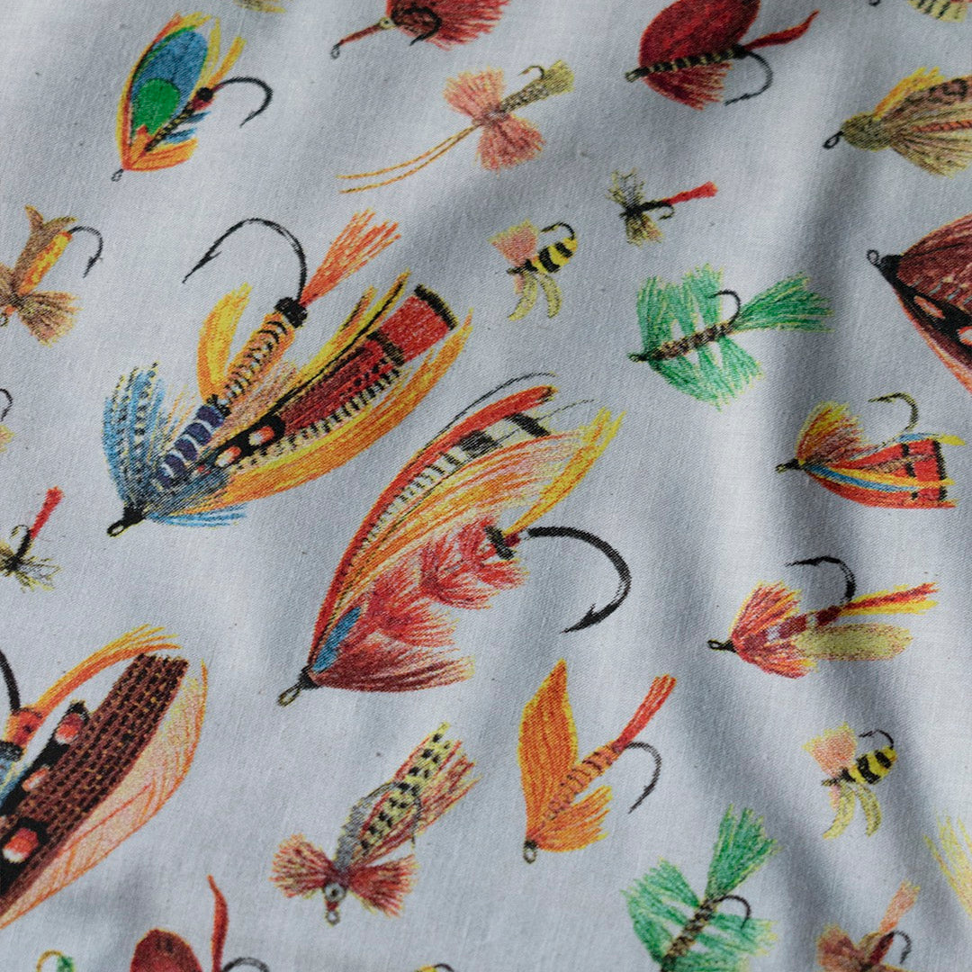 Cream Fly Fishing Flies Bandana