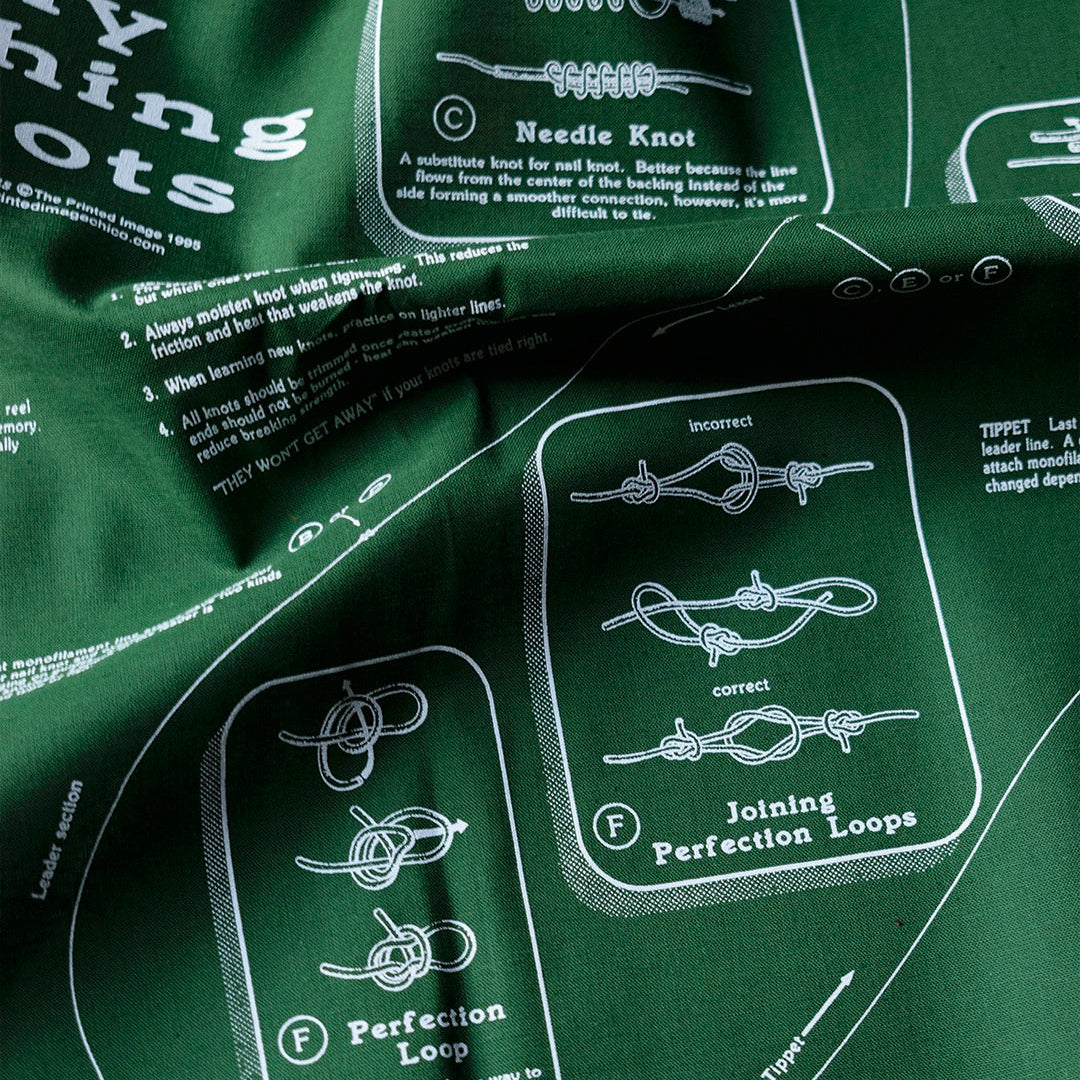 Green Fly Fishing Knots Bandana