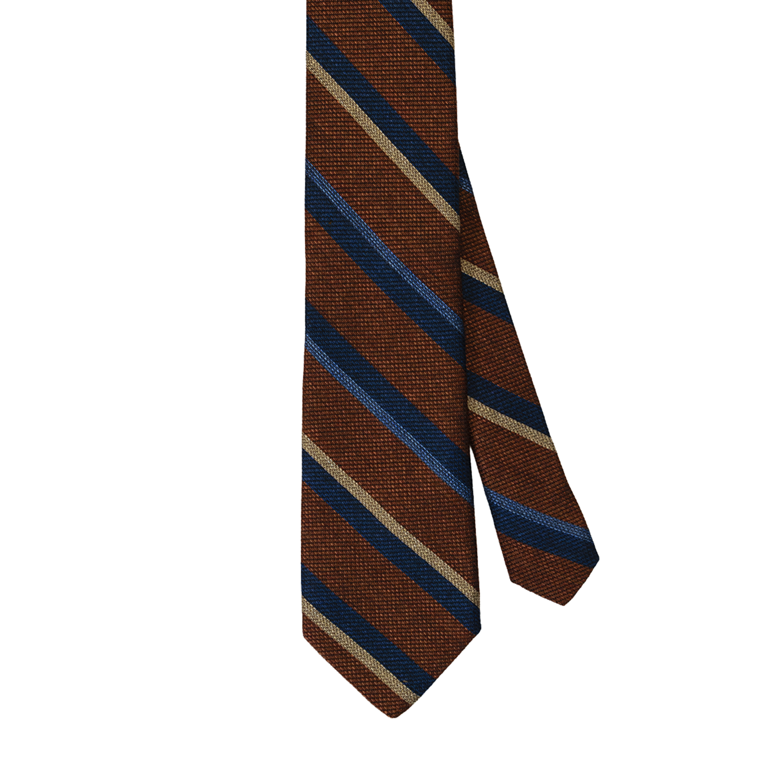 Rust Woven Stripe Tie