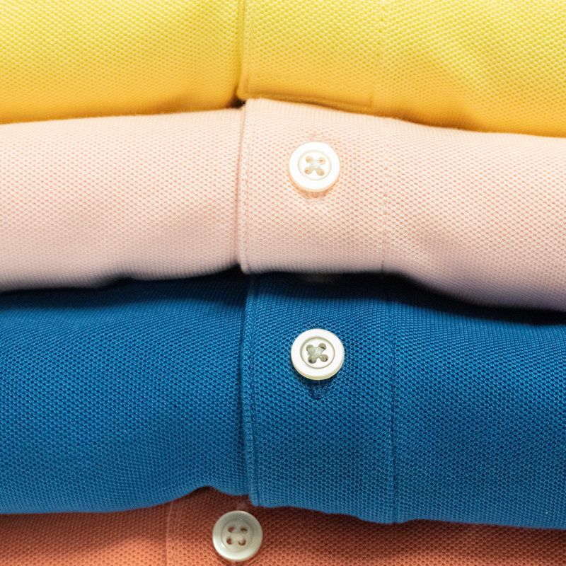 Pink Palmetto & Crescent Pique Polo