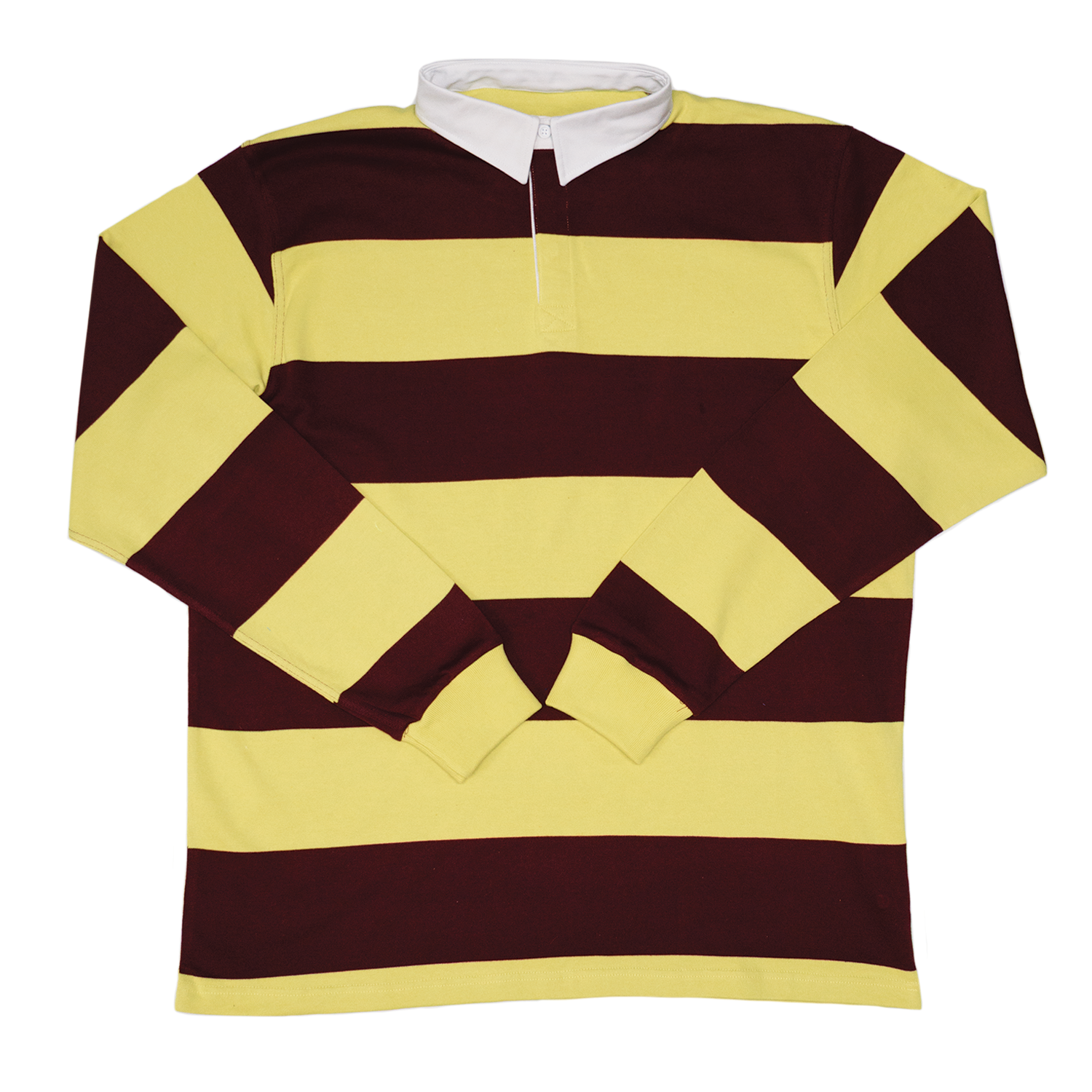 Saffron / Grape Stripe Rugby Shirt - Regular Fit