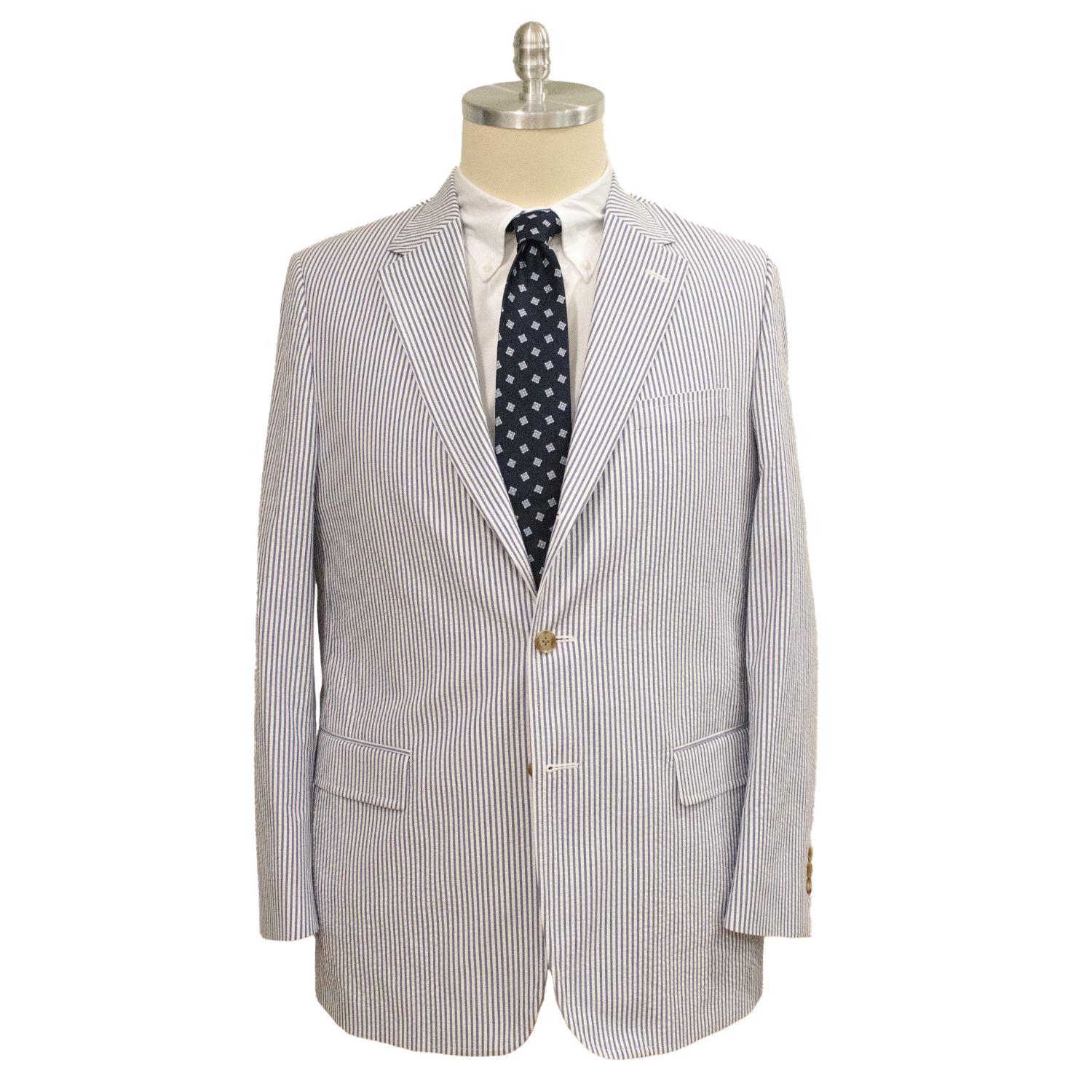 Navy / White Seersucker Sport Coat