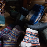 Olive Patchwork Socks