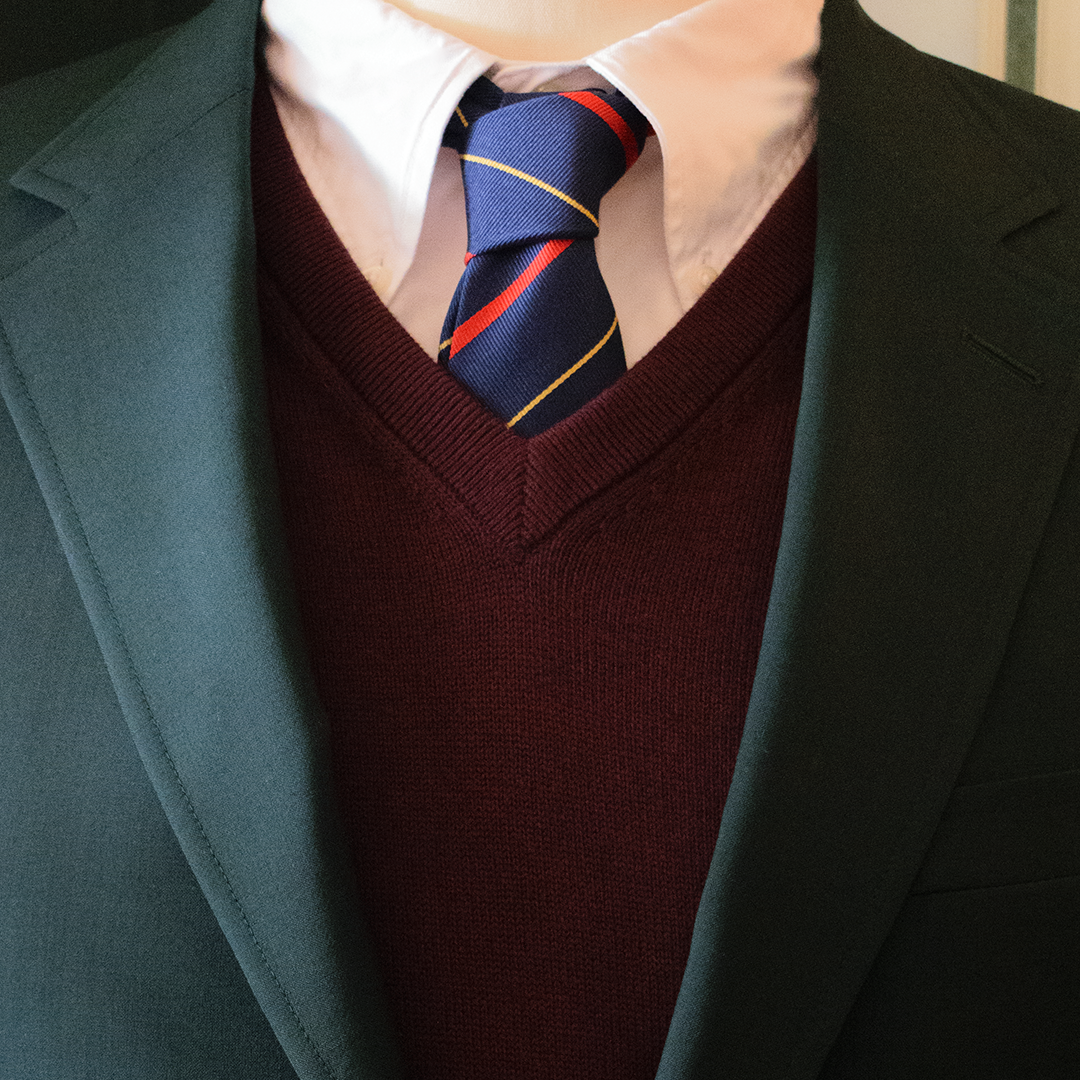 Navy / Red / Gold Regimental Tie - Gloucestershire Regiment