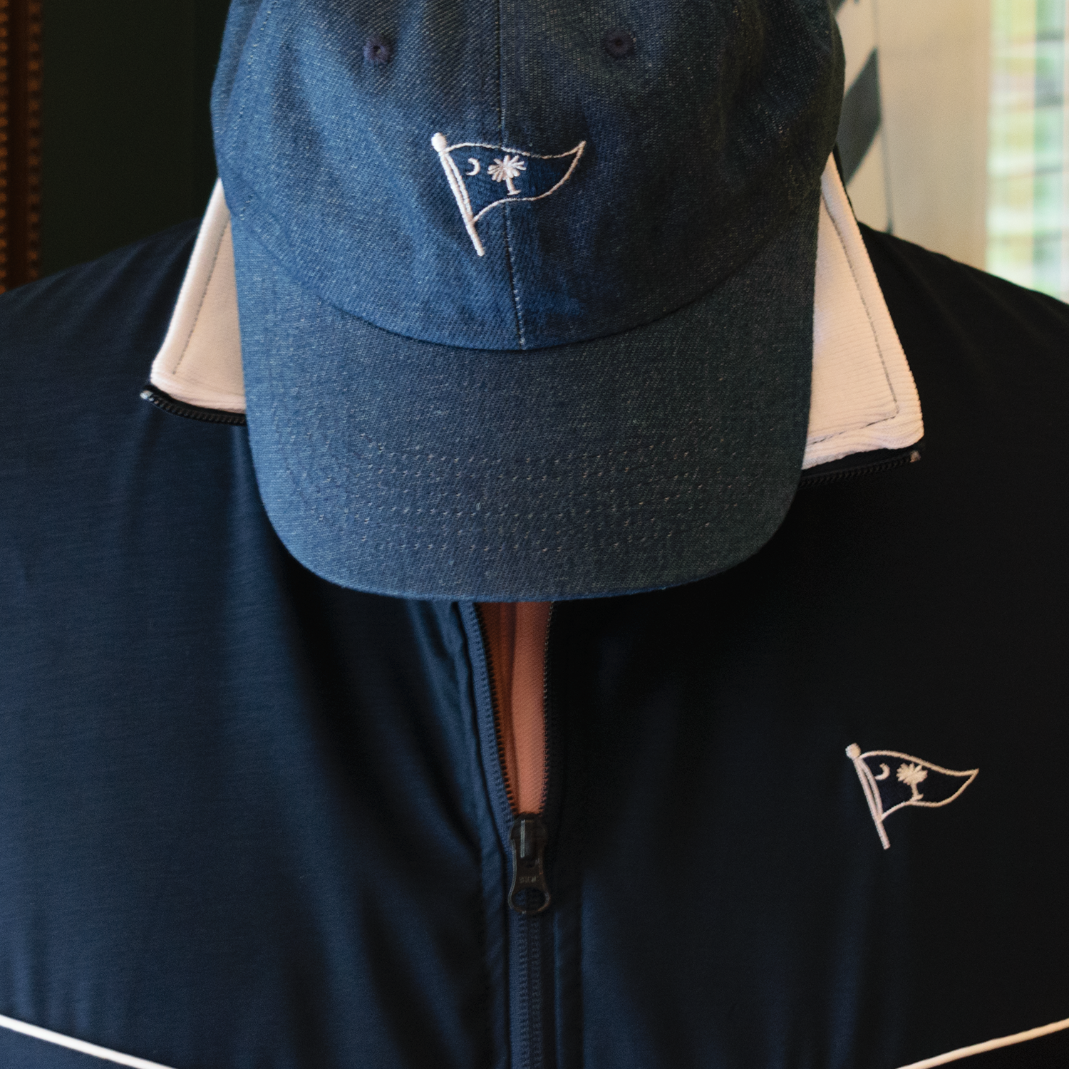 Navy Carolina Burgee Stevenson Jacket