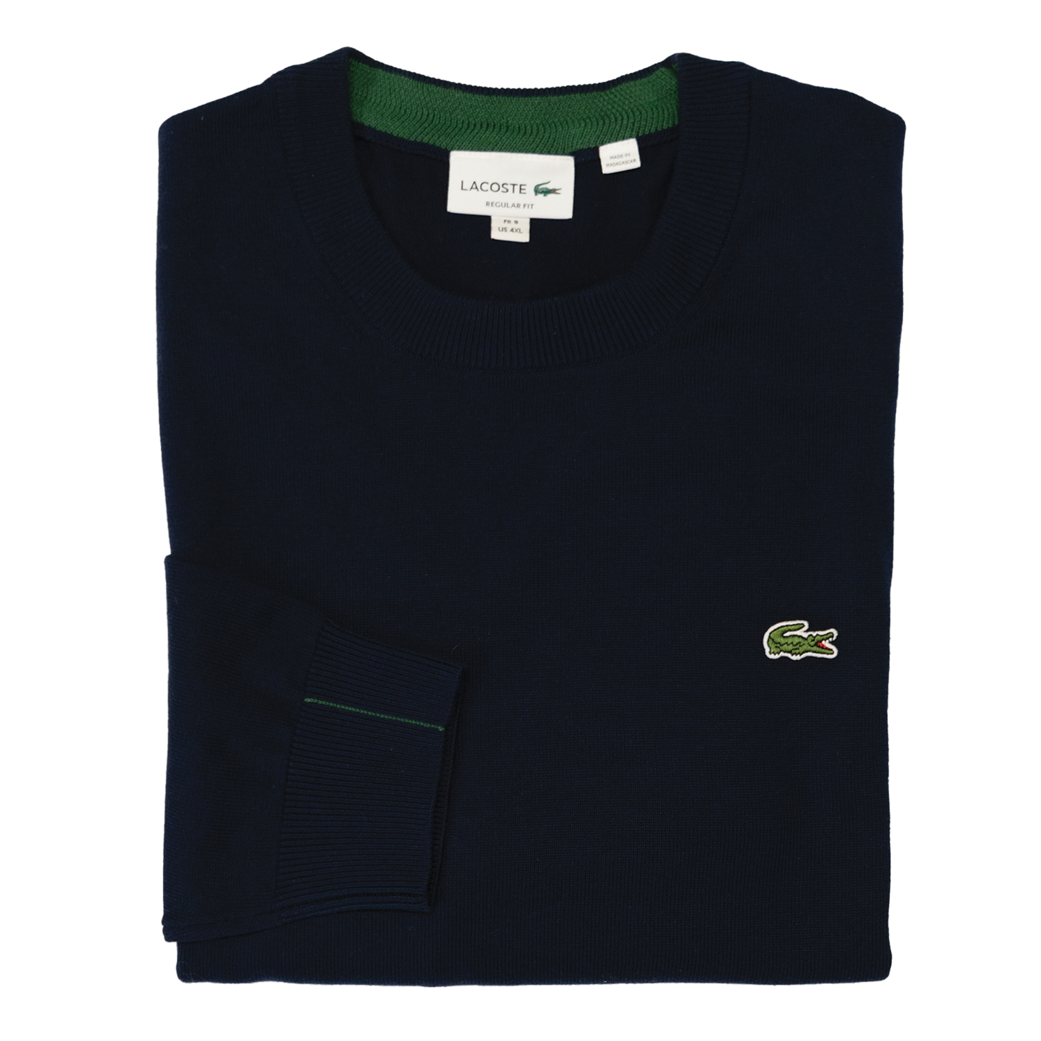 Navy Cotton Crew Neck Sweater