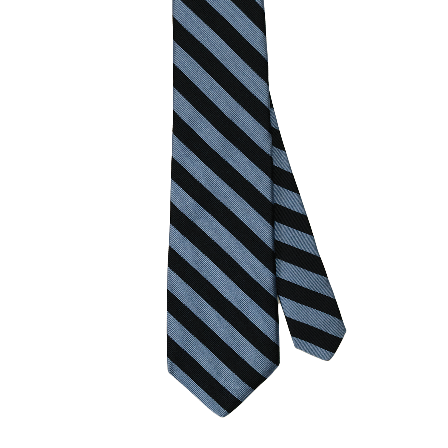 Light Blue / Navy Stripe Repp Tie