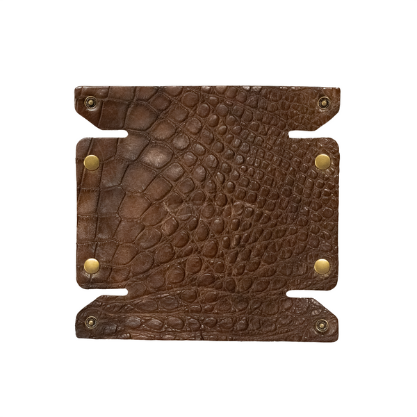 Alligator Leather Valet Tray