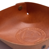 Mahogany Leather Valet Tray (Small)