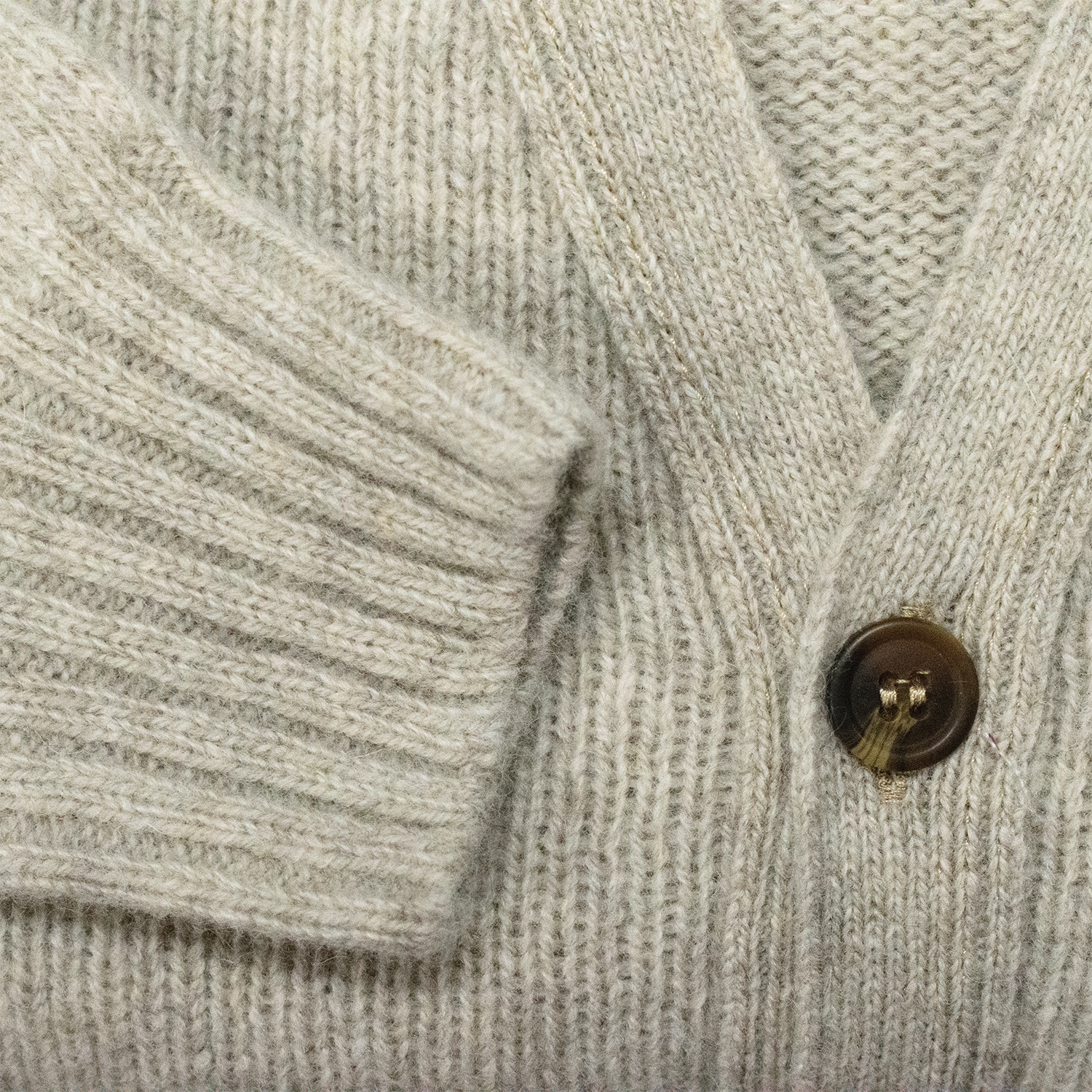 Vellum Scottish Shetland Wool Cardigan